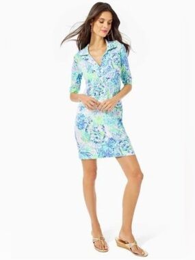 LILLY PULITZER Quincey Upf 50+ Shift Dress women’s size Small